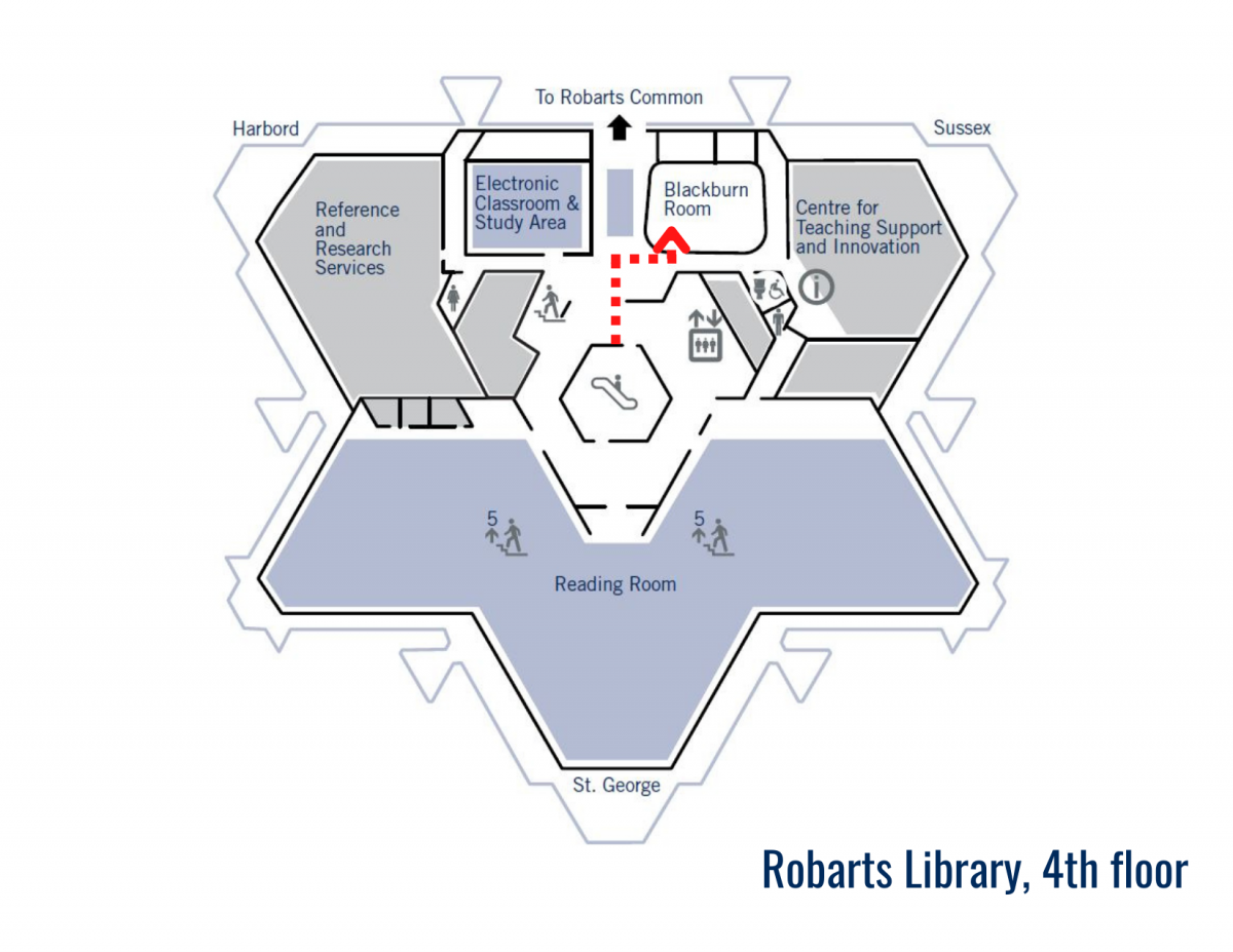 Map of Blackburn Room